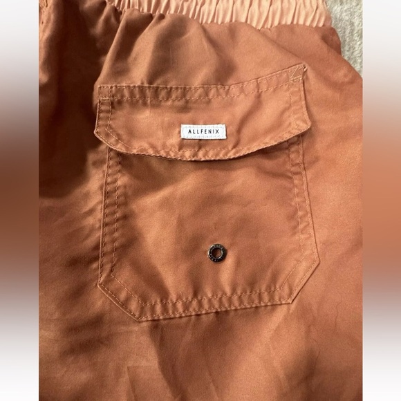 ALLFENIX Men’s Orange bathing suit Swim Trunks shorts size large EUC Australia - Picture 3 of 11